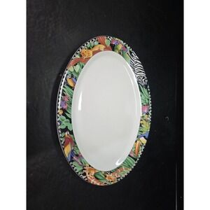 Sakura‎ Ultra Porcelain Oval Platter, Magic Jungle by Sue Zipkin, Vtg Tableware